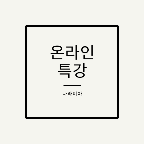 온라인 특강