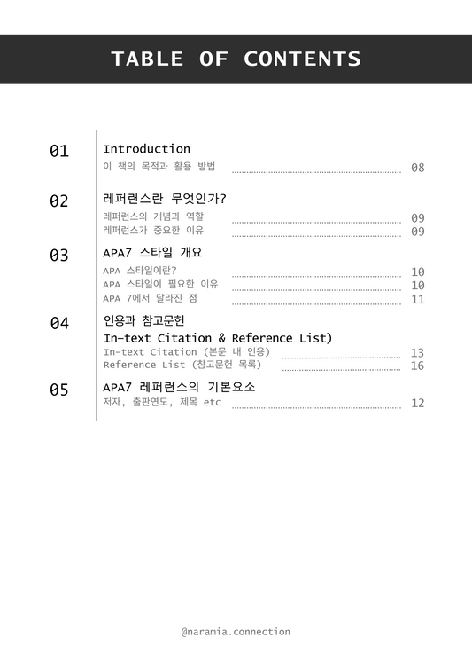 APA7 Reference Master – 레퍼런스 마스터